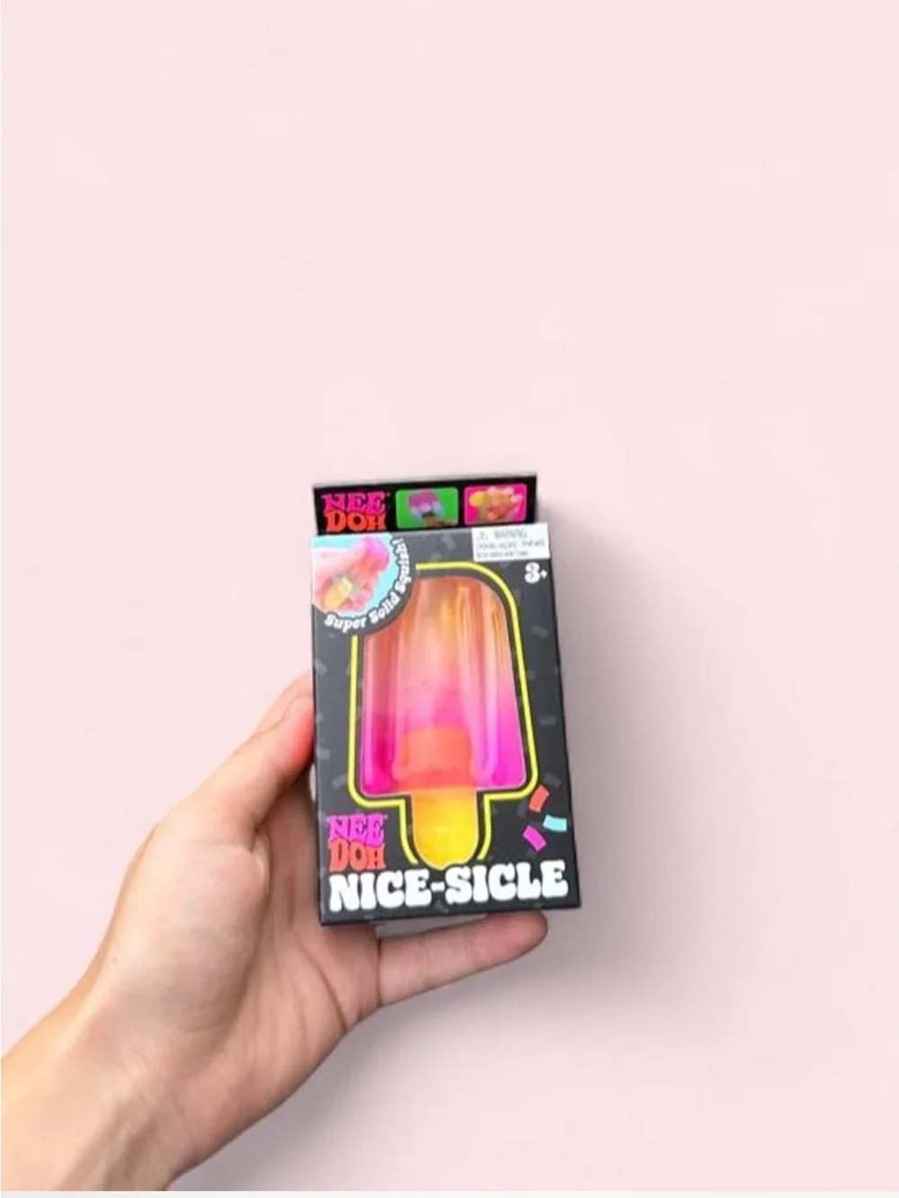 Nee-Doh Nice-Sicle Squishy Toy - Pink & Orange Gradient